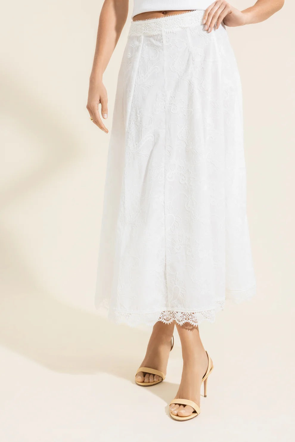 KALUA MAXI SKIRT WHITE