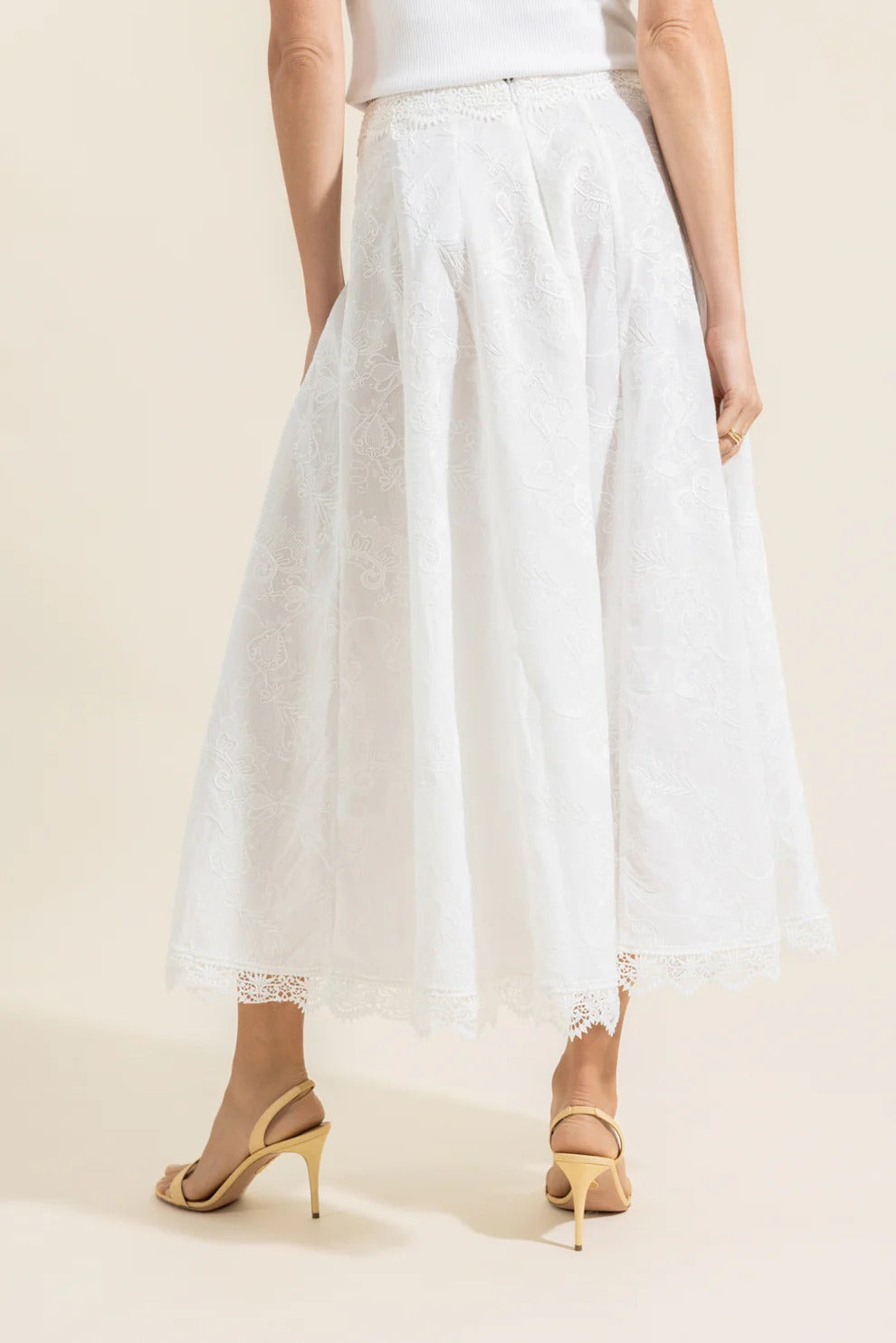 KALUA MAXI SKIRT WHITE
