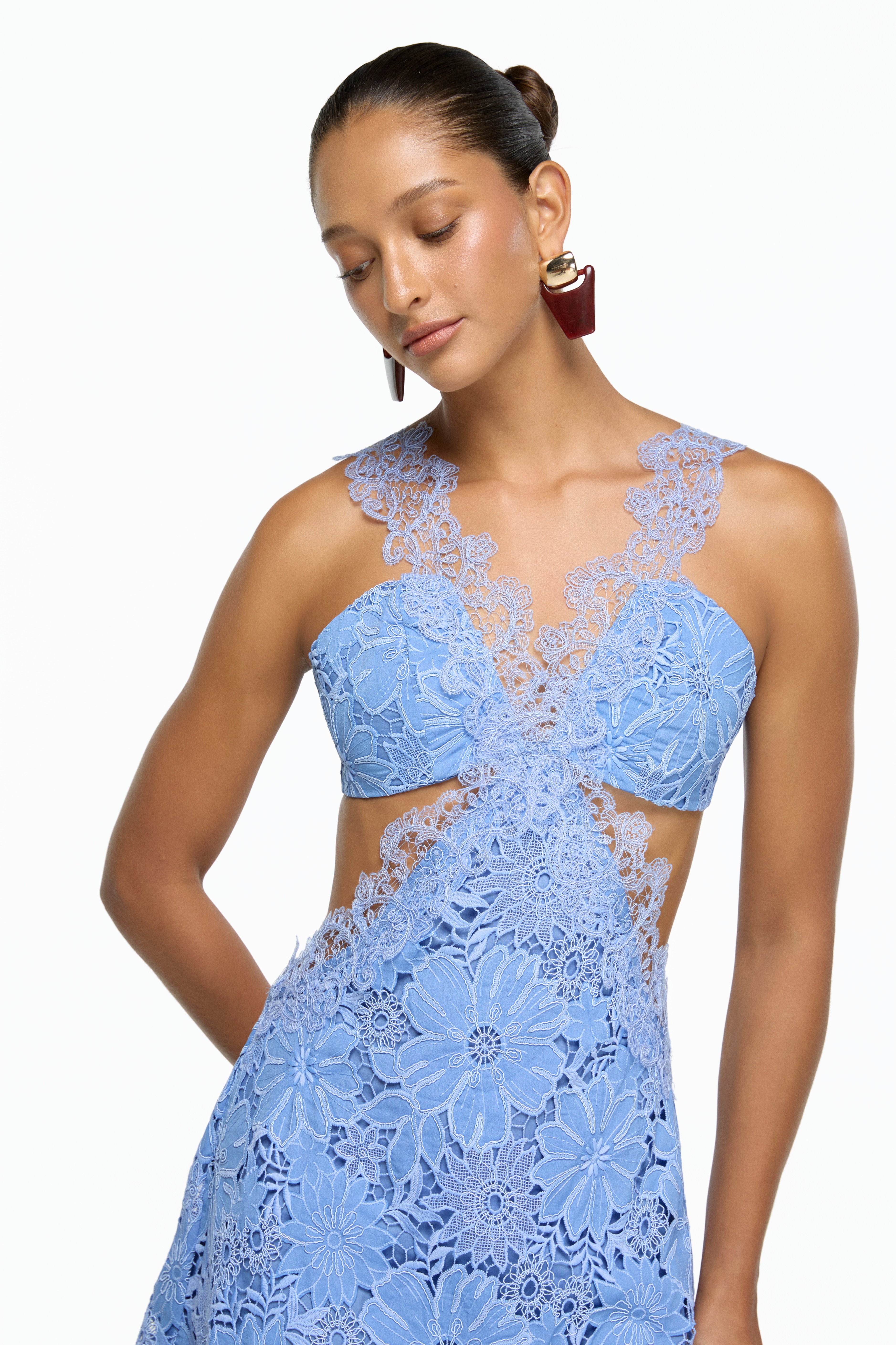 THERESE MINI DRESS BLUE