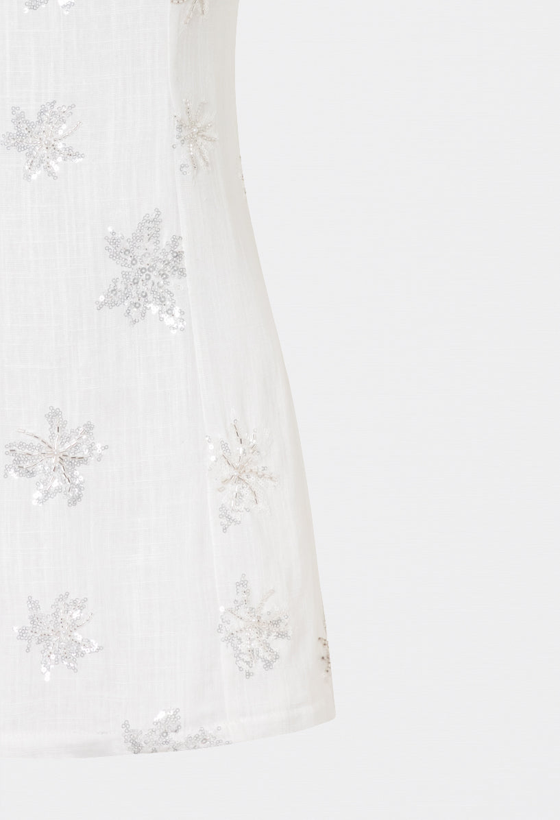 AMELIA MINI DRESS WHITE