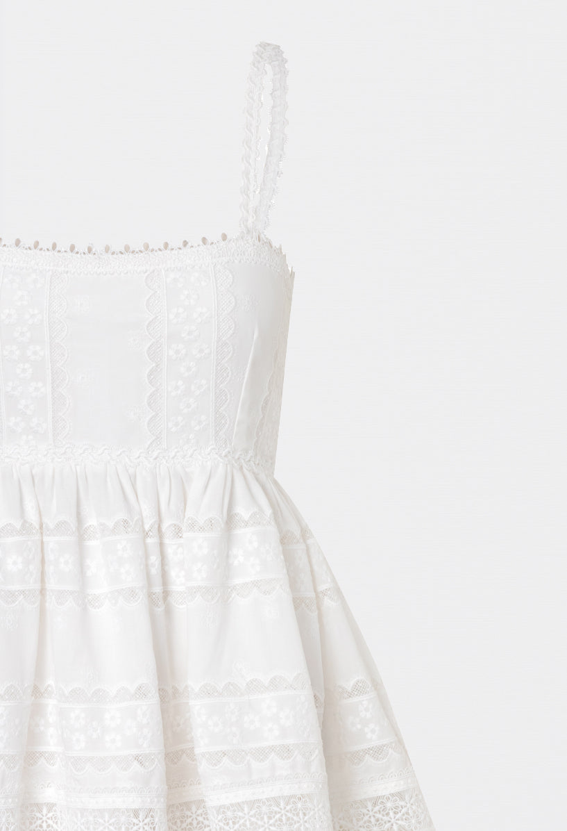 CANELA MINI DRESS WHITE