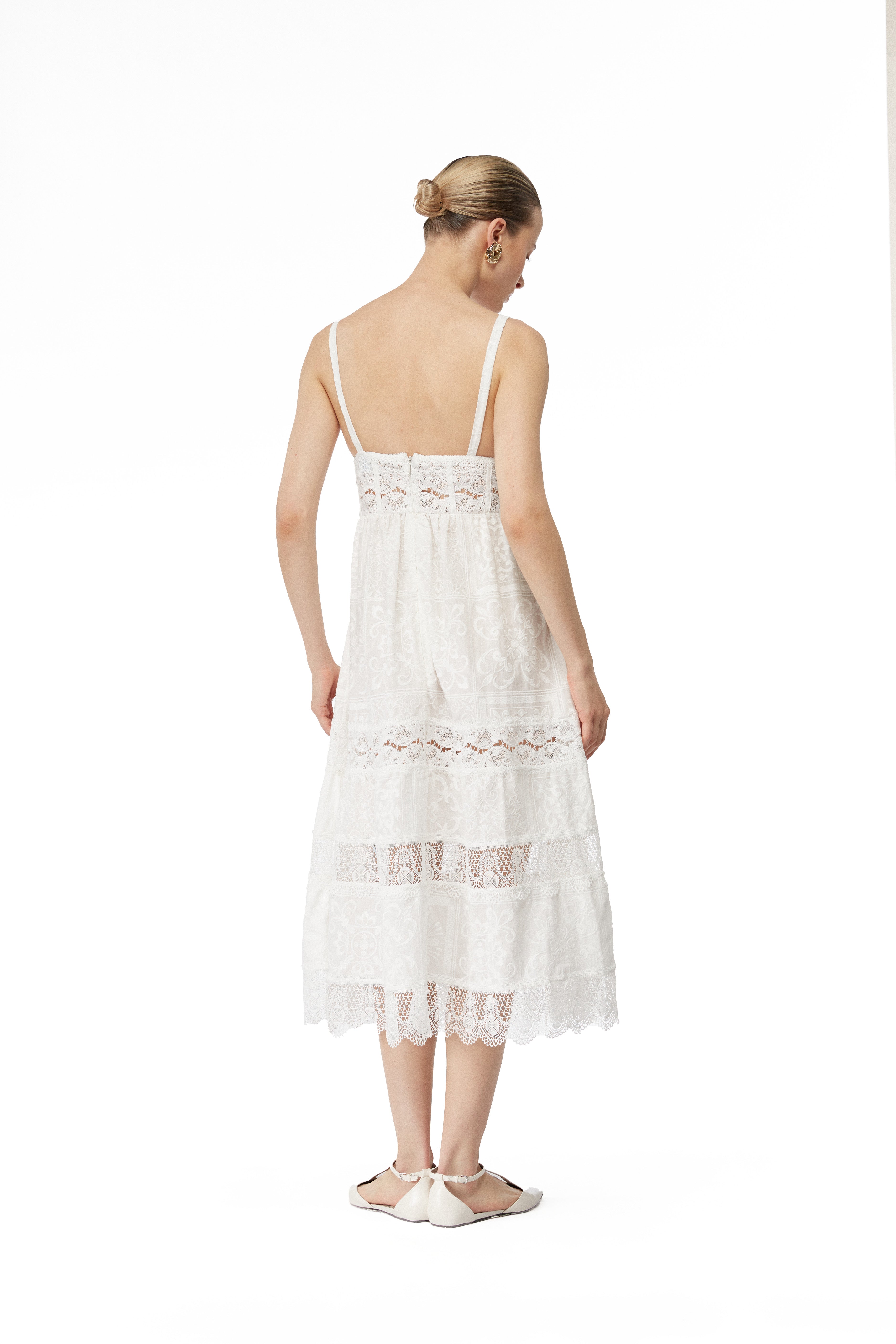 AMARELLE MIDI DRESS WHITE