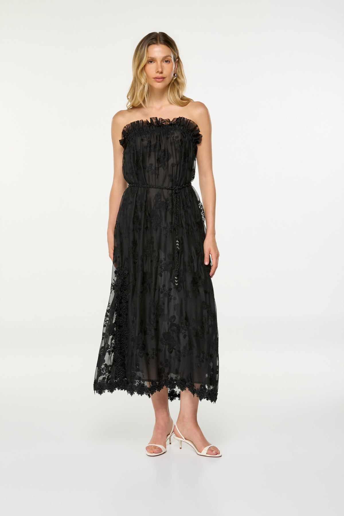 ANDREA MIDI DRESS BLACK