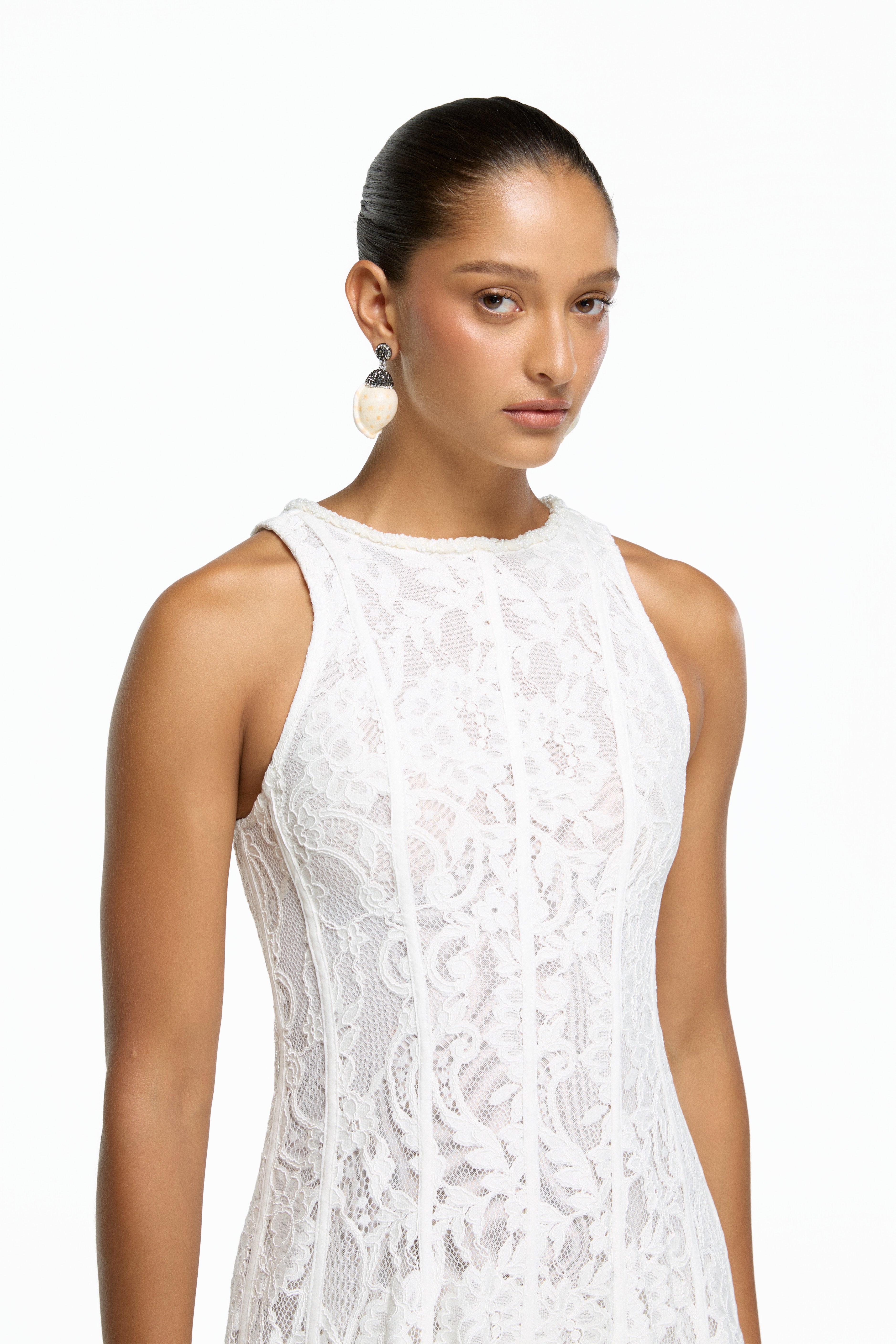 ANTOINETTE MIDI DRESS WHITE