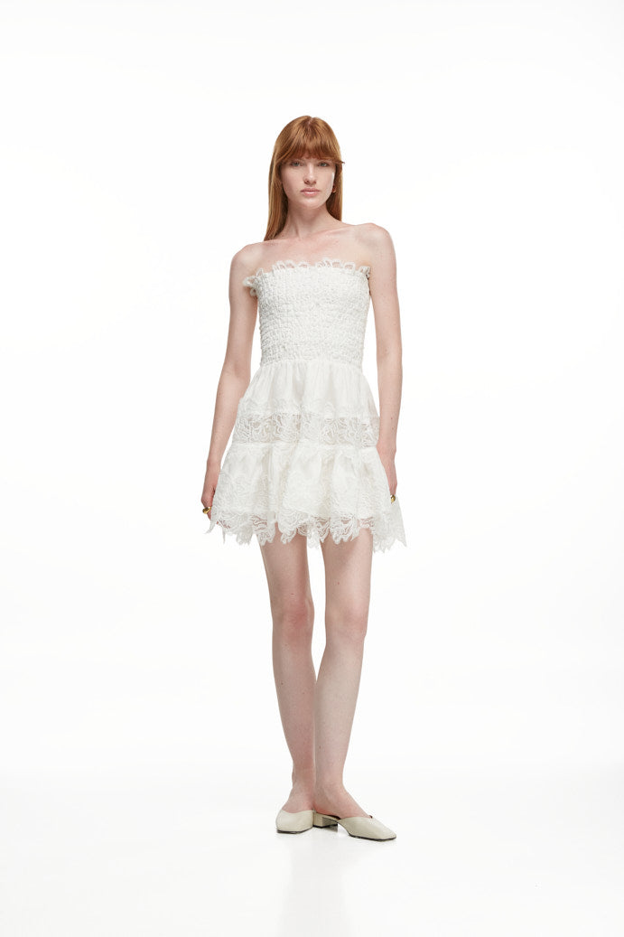 BRISA MINI DRESS WHITE