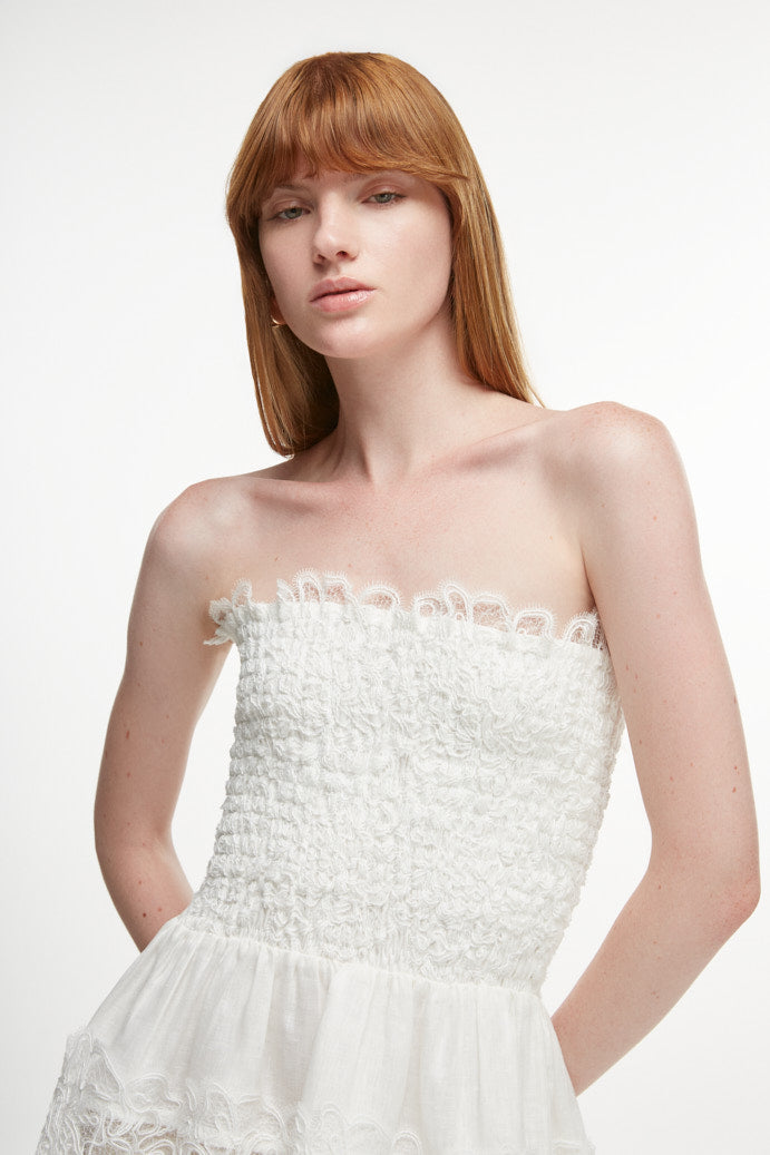 BRISA MINI DRESS WHITE
