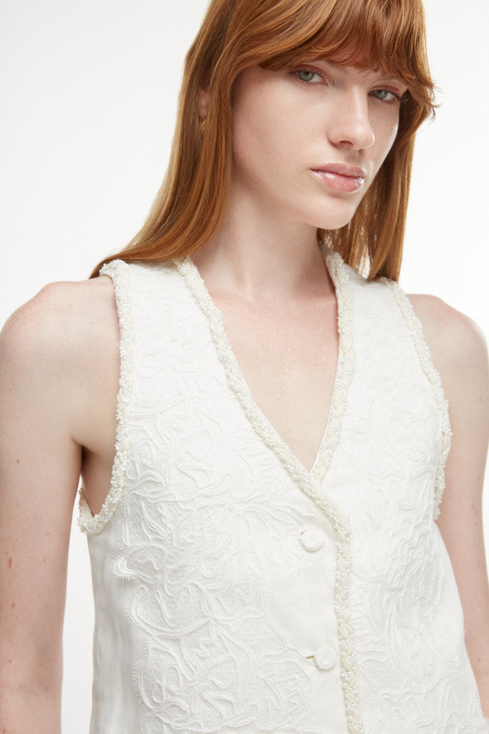 COSMA VEST WHITE
