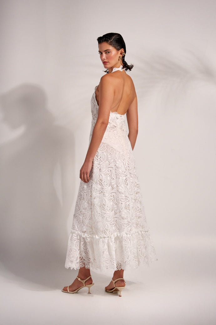 DOVIMA MAXI DRESS WHITE