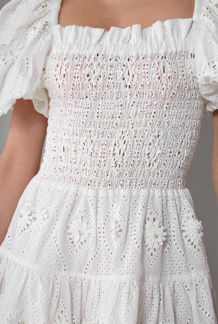ELEONORA MINI DRESS WHITE