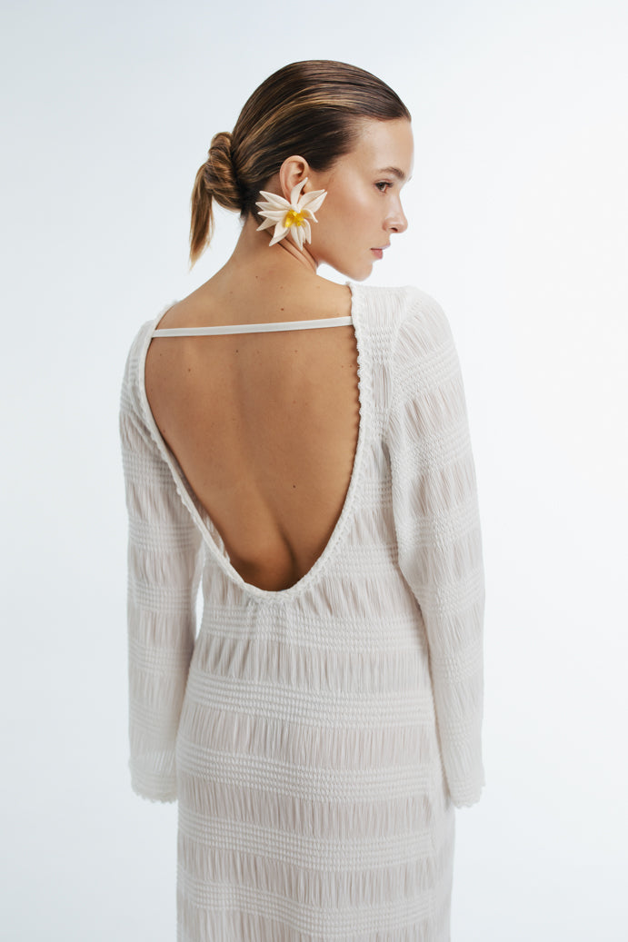 CABANA MAXI DRESS WHITE