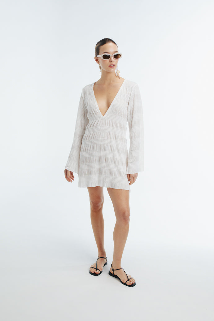 elara mini dress ELARA MINI DRESS WHITE