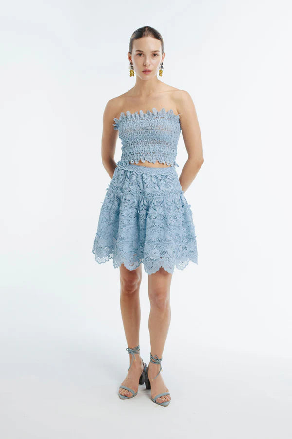 HARPER MINI SKIRT SKY