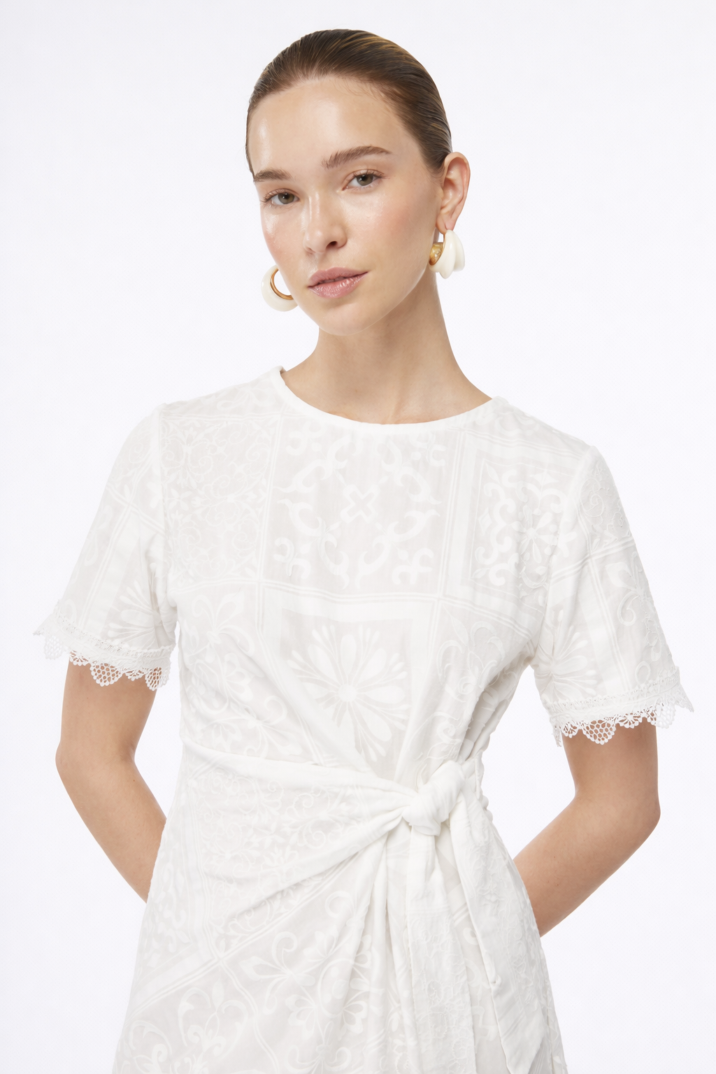 ISOLDE MINI DRESS WHITE