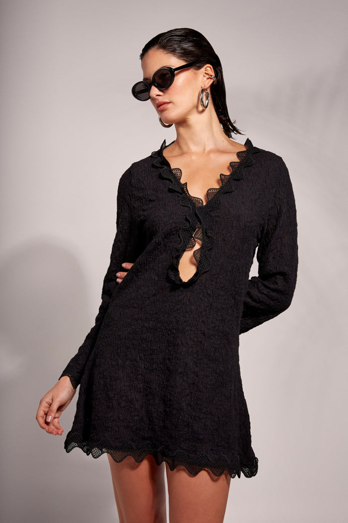 Waimari Women's LAVA MINI DRESS - Black - Size S Waimari Women's LAVA MINI DRESS - Black - Size S