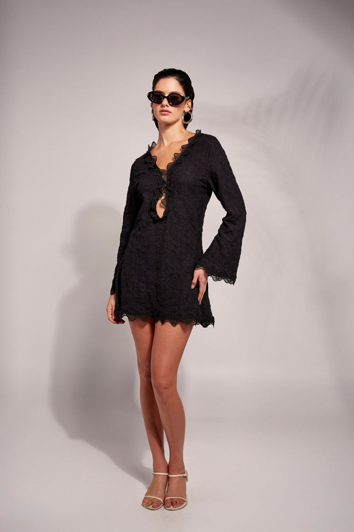 LAVA MINI DRESS BLACK