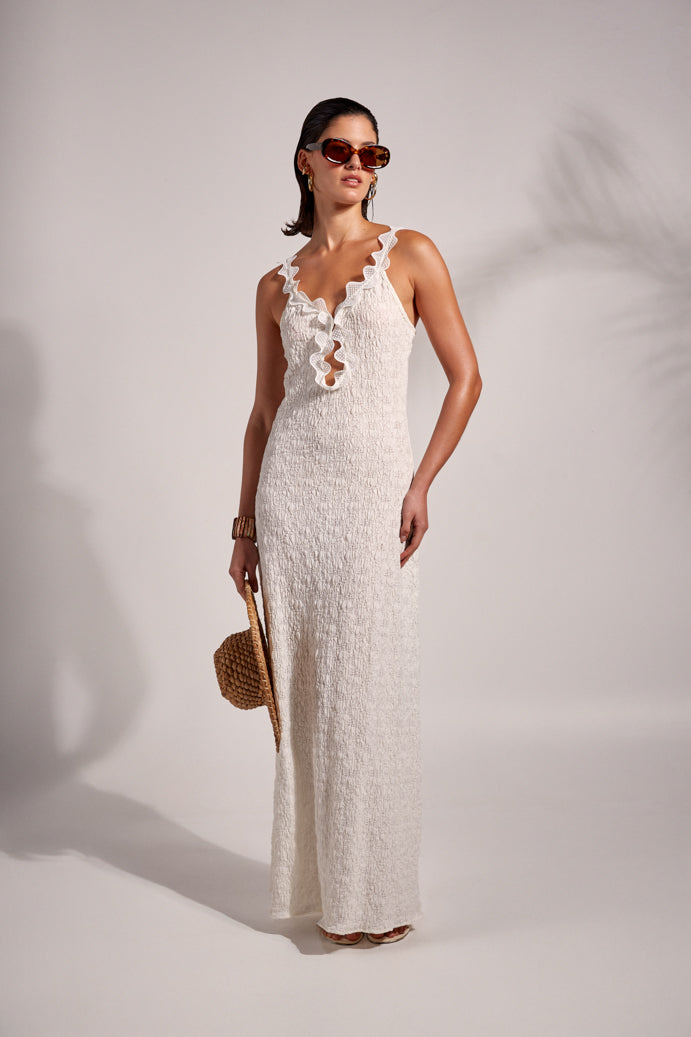 MAEA MAXI DRESS WHITE MAEA MAXI DRESS WHITE