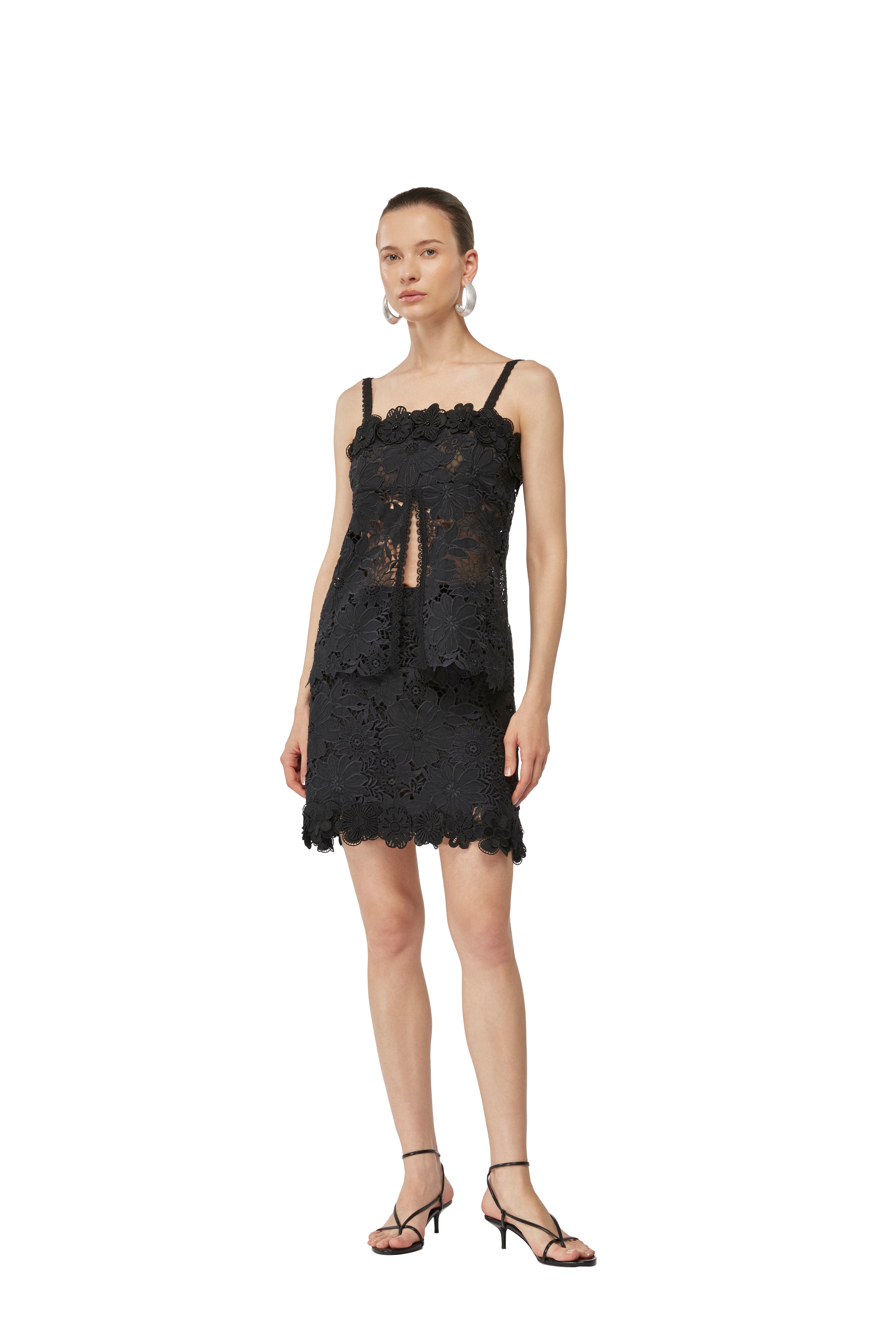 MAGNOLIA MINI SKIRT BLACK