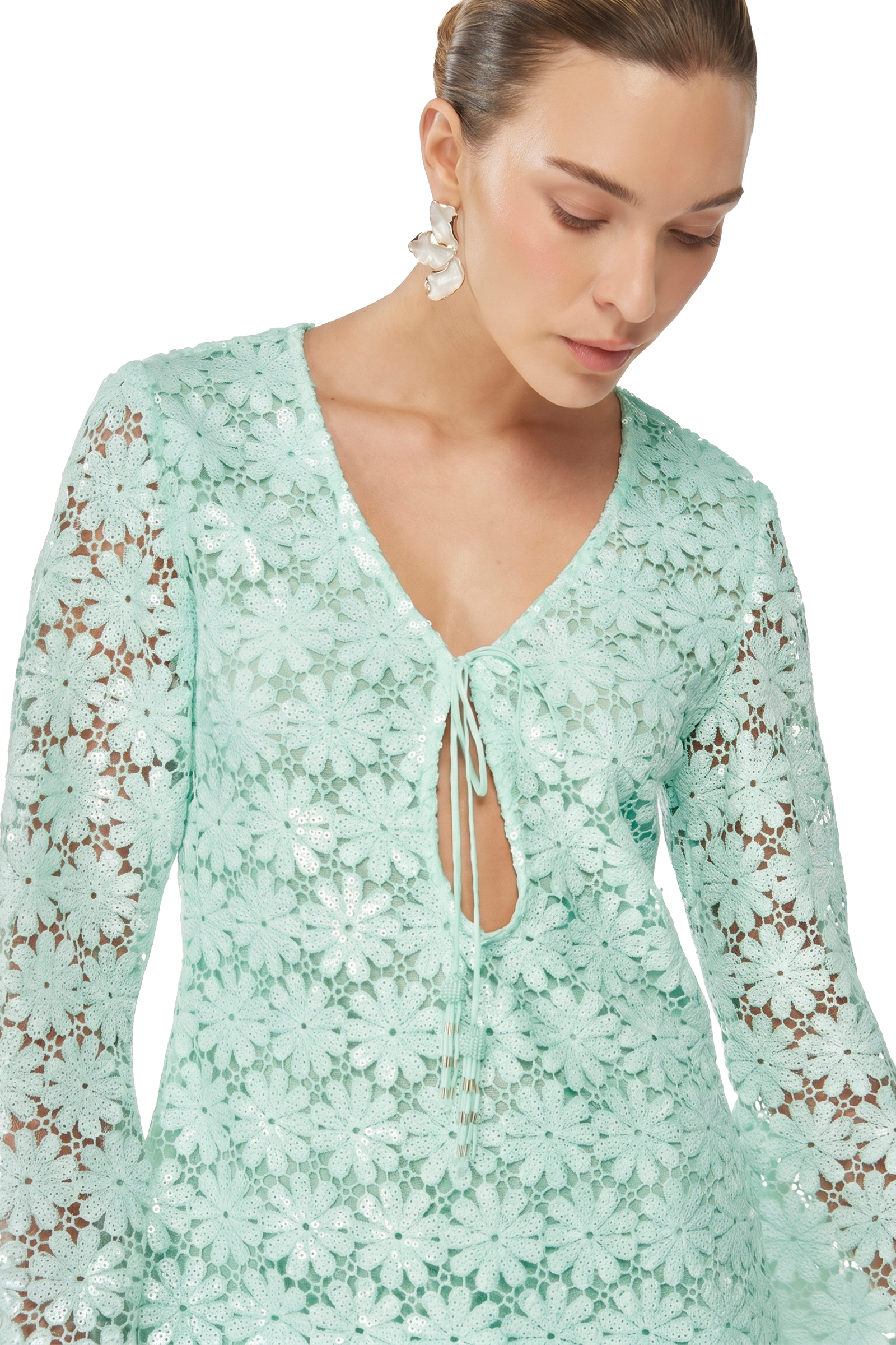 SERAPHINE MINI DRESS SAGE