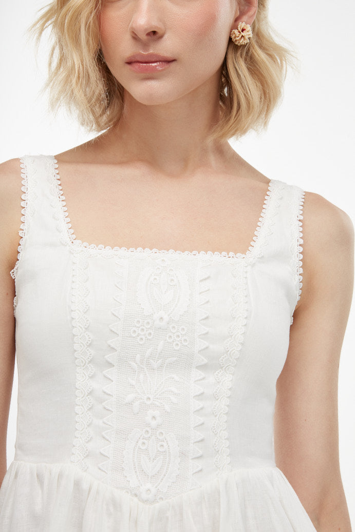 SERENA MINI DRESS WHITE