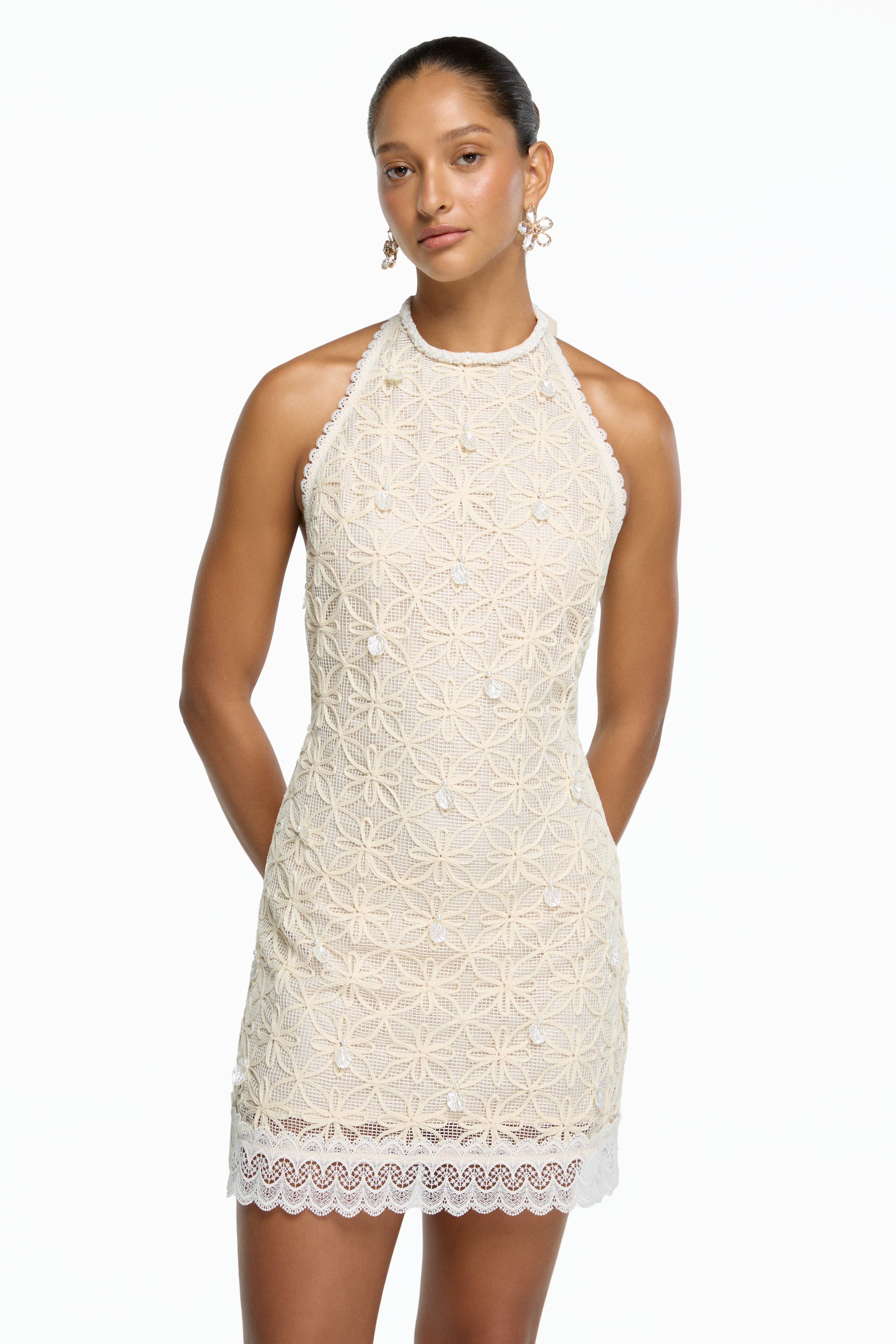SOLEIA MINI DRESS CREAM