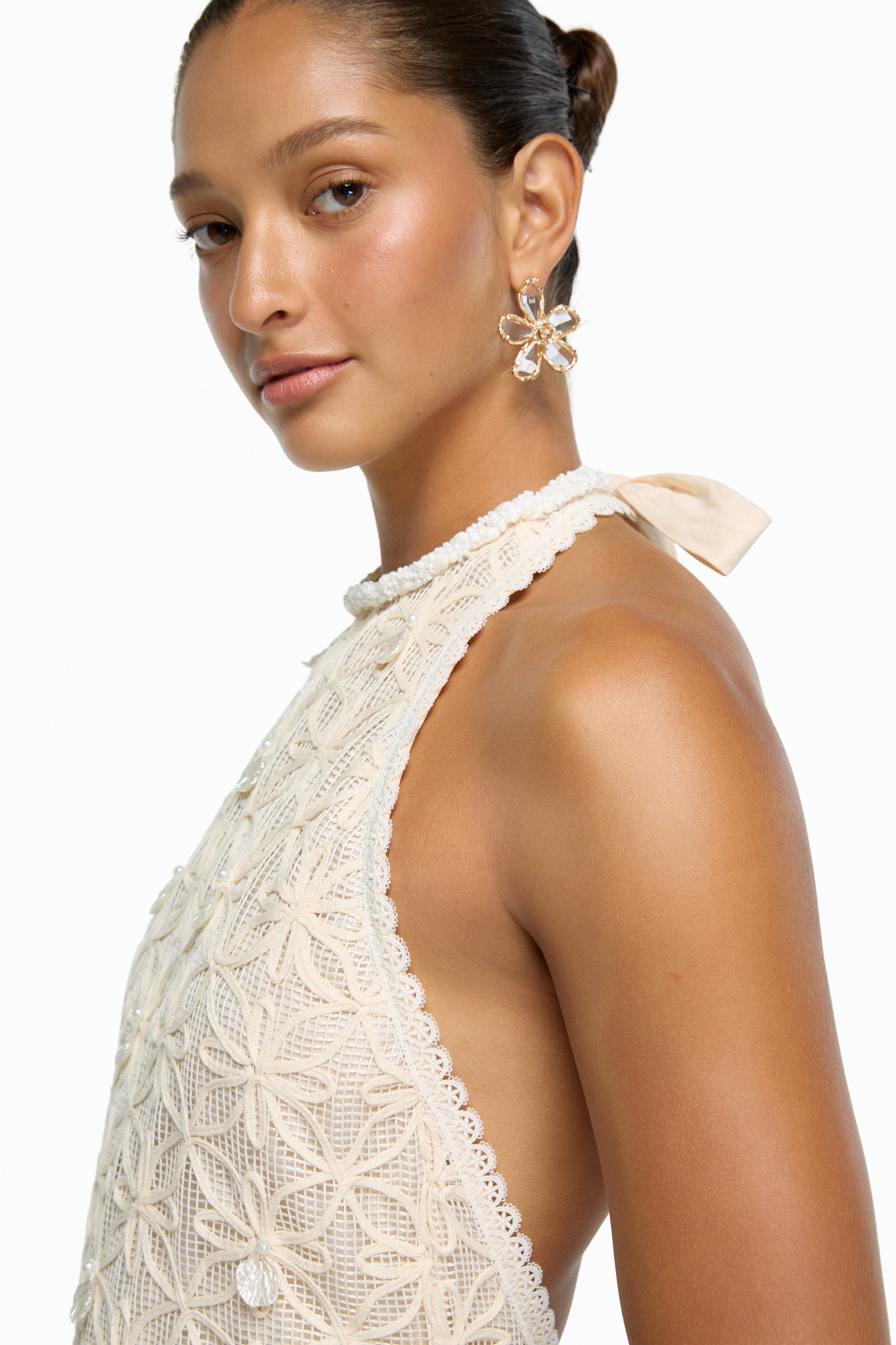 SOLEIA MINI DRESS CREAM