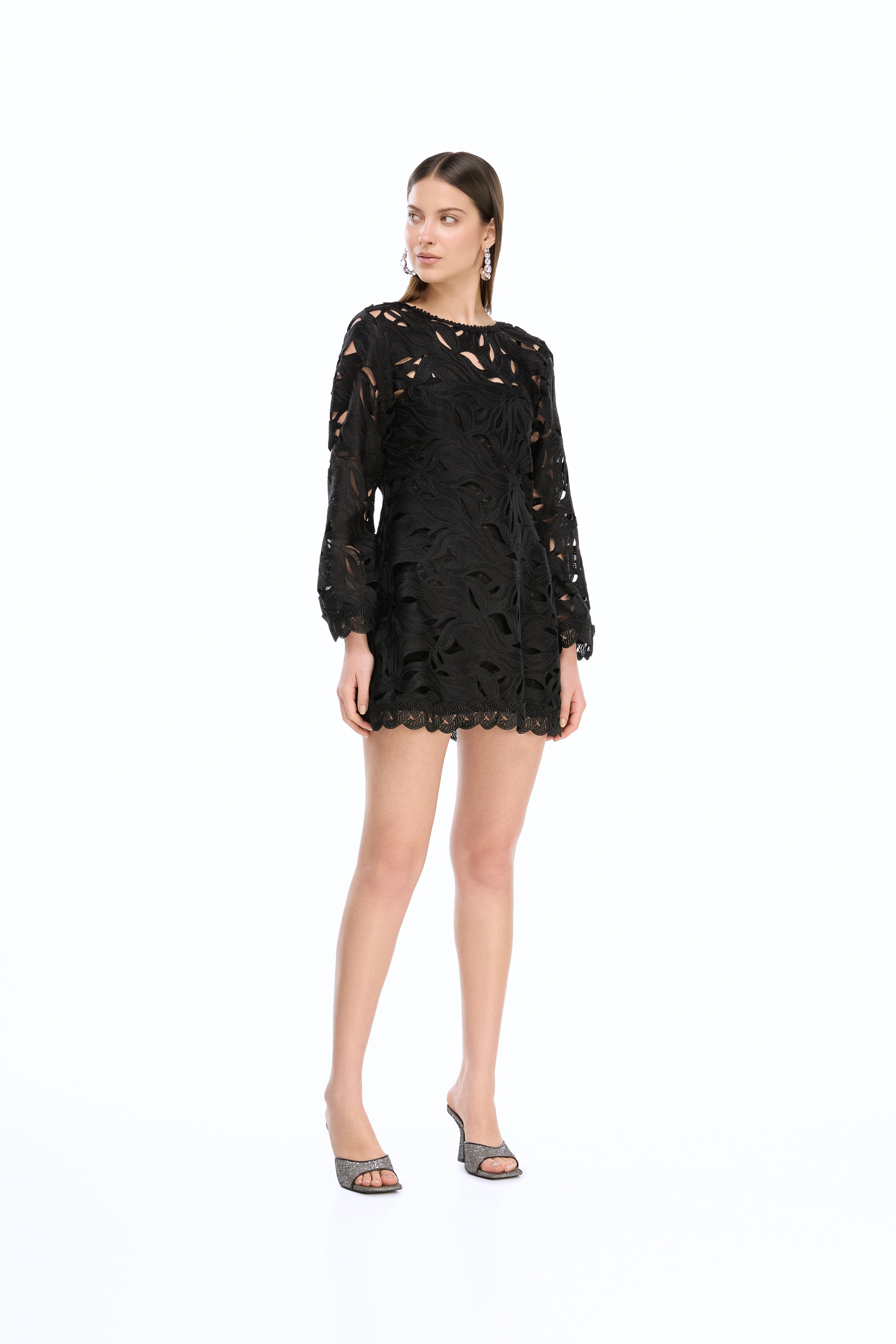 SOLSTICIO MINI DRESS BLACK