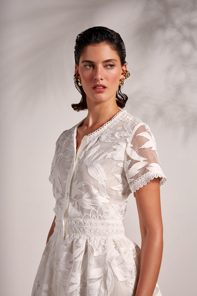 TARA MINI DRESS WHITE