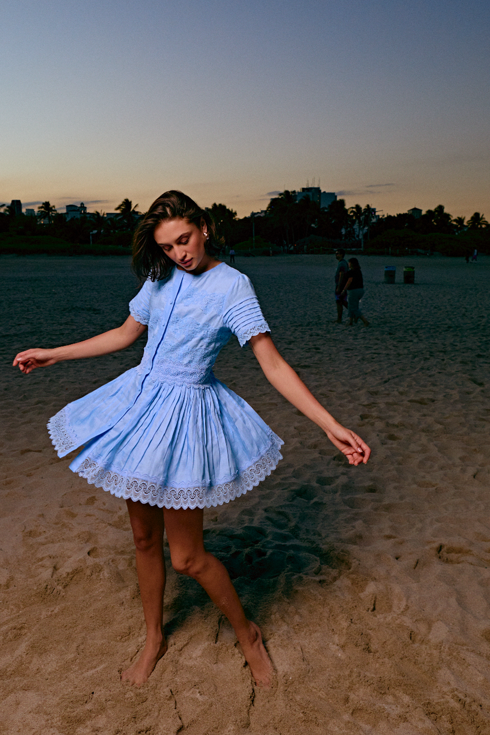 CHLOE MINI DRESS BLUE