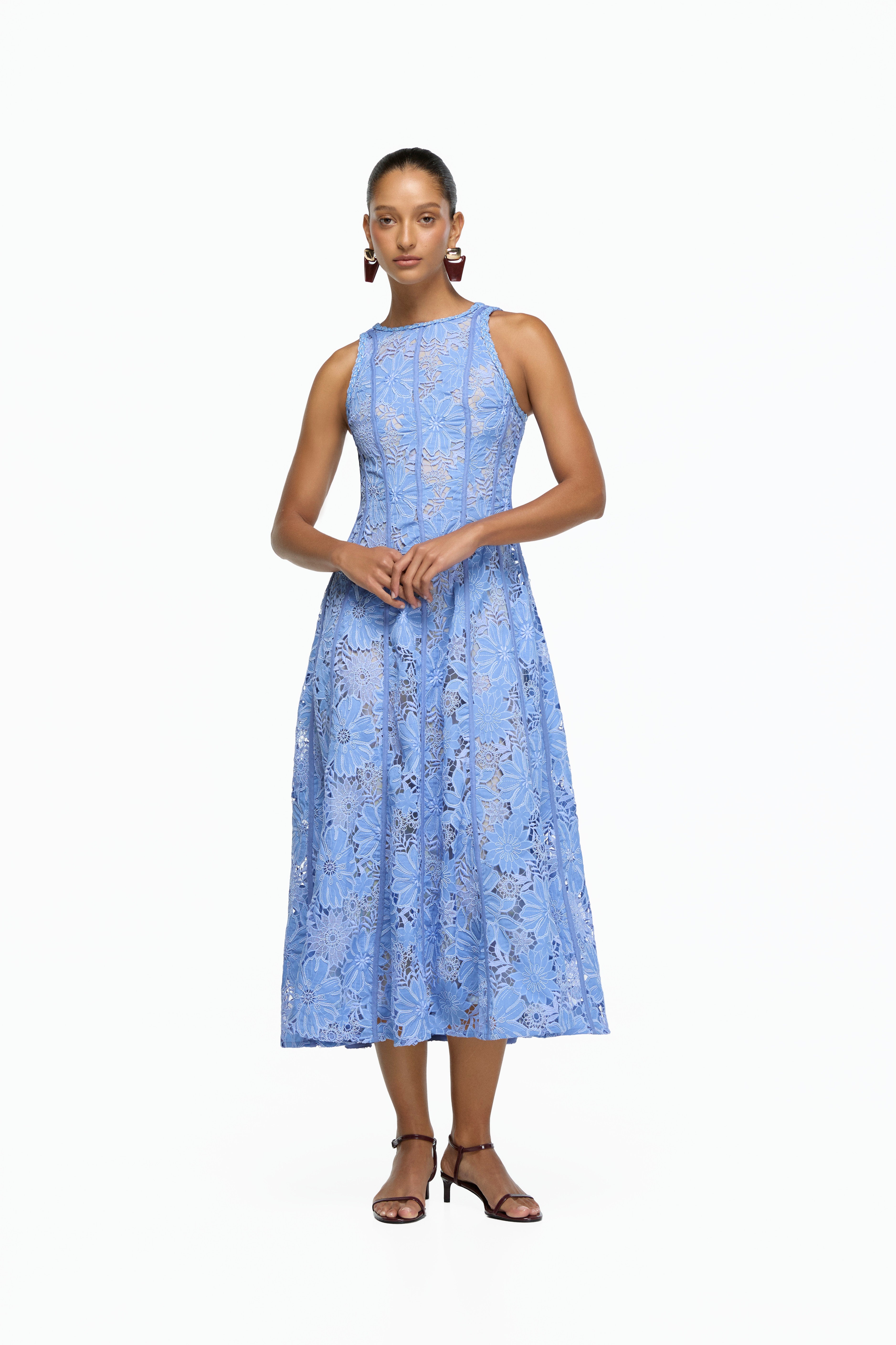 ANTOINETTE MIDI DRESS BLUE