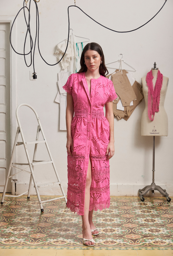 JULIE DRESS MAGENTA