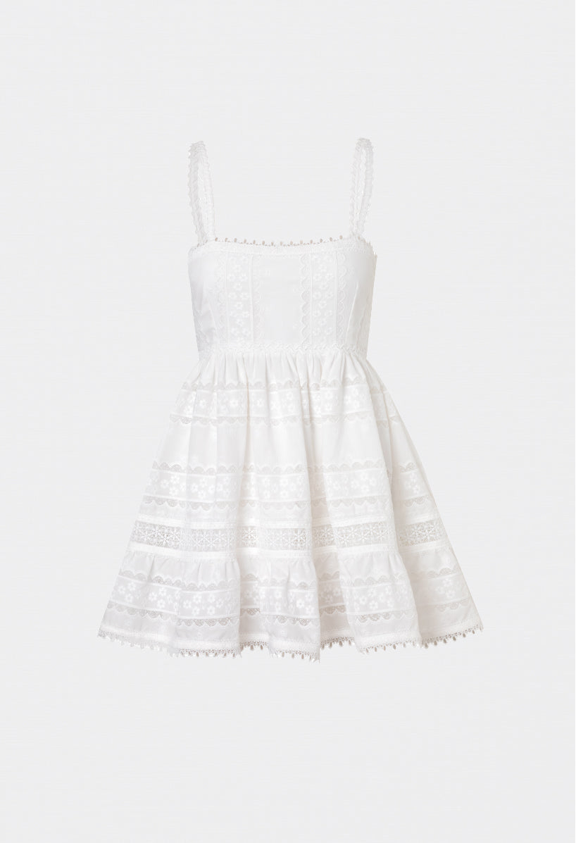 CANELA MINI DRESS WHITE