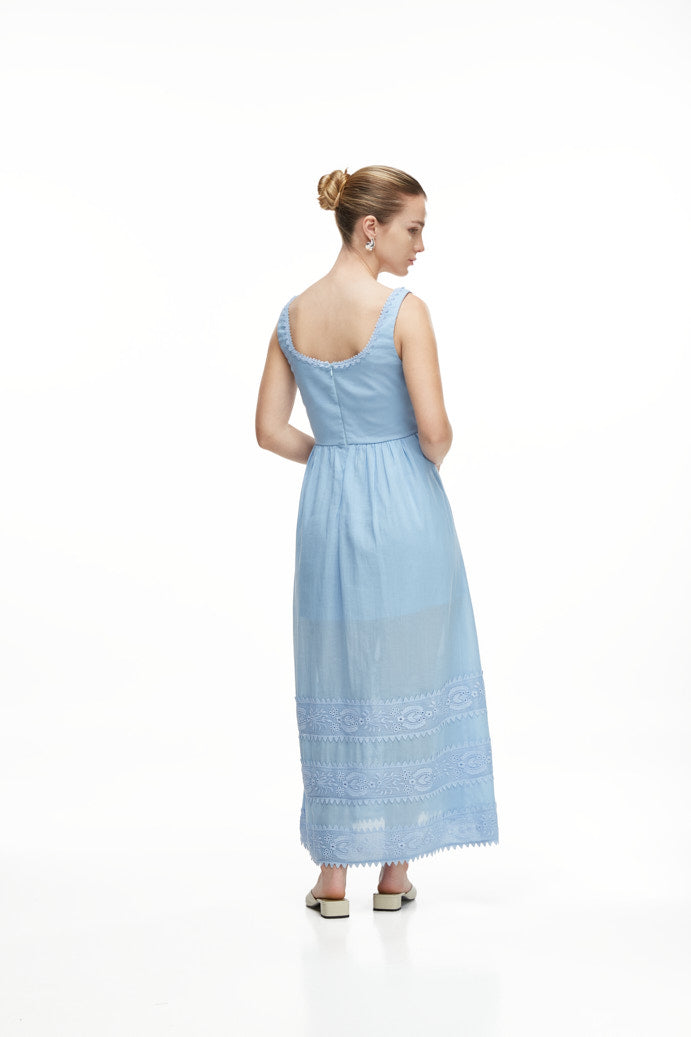 ALBA MIDI DRESS BLUE