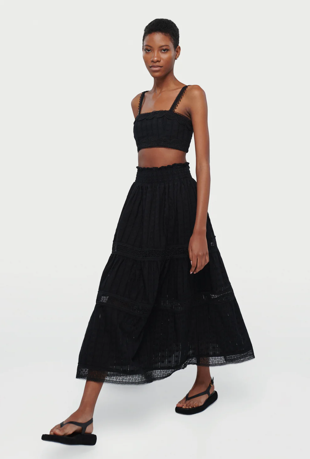 ANGELA MAXI SKIRT BLACK