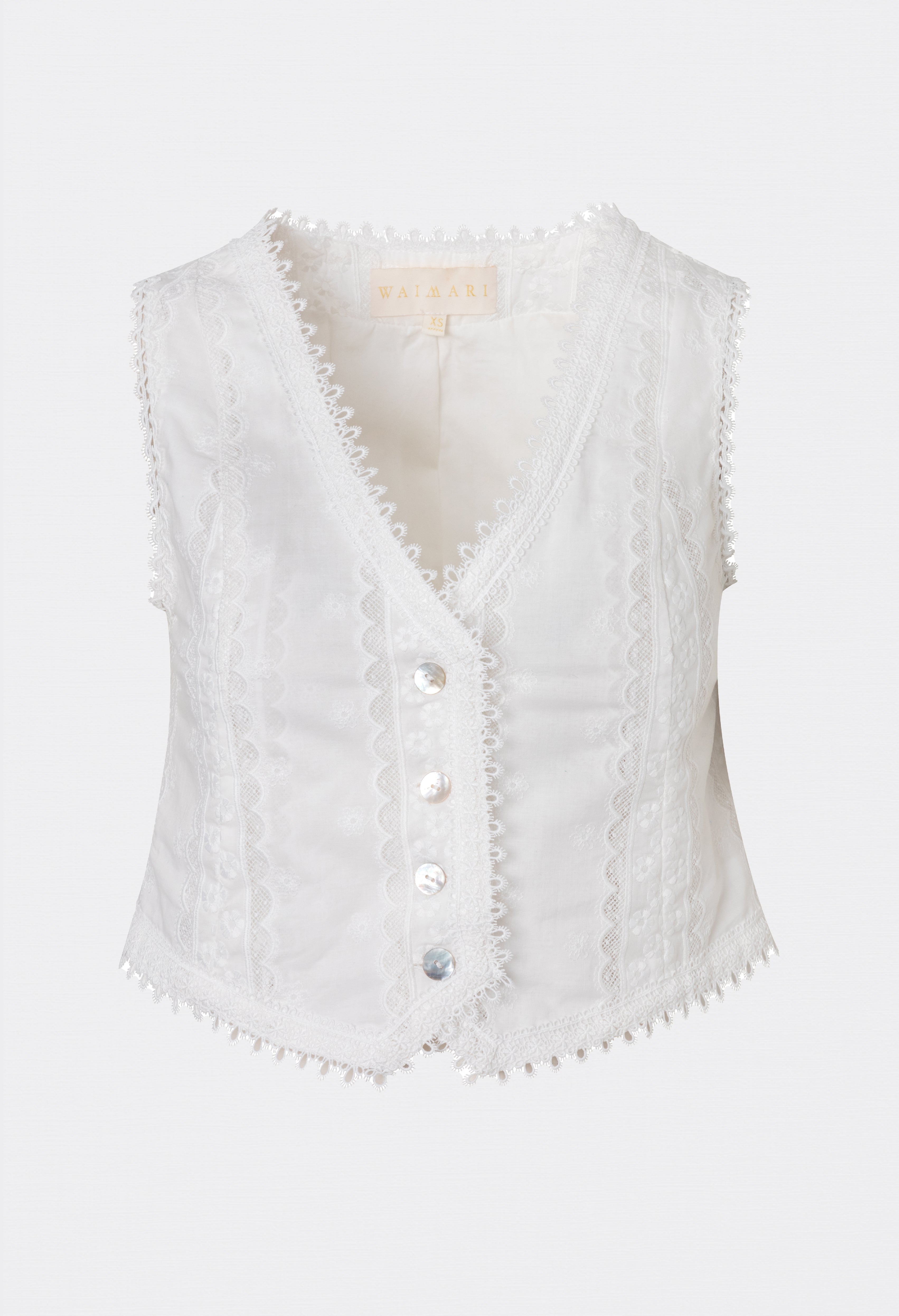 ARIEL VEST WHITE