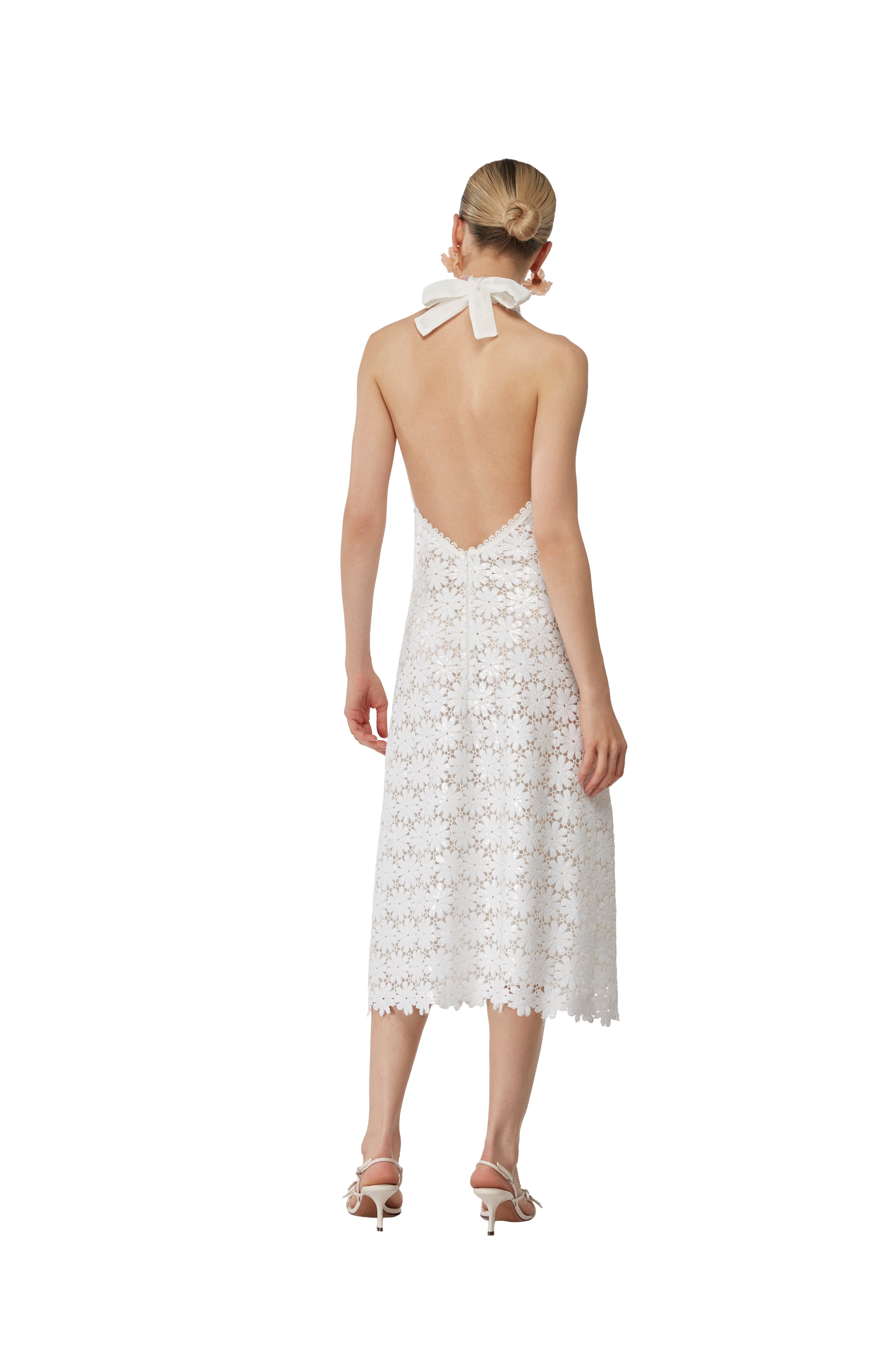 AZURA MIDI DRESS WHITE