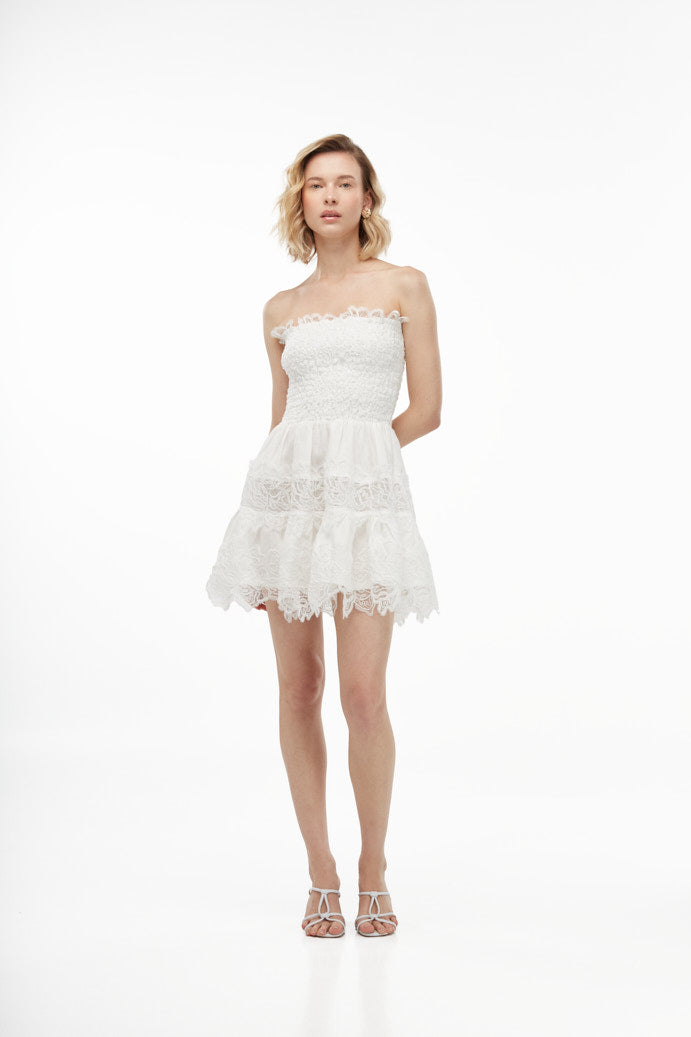 BRISA MINI DRESS WHITE