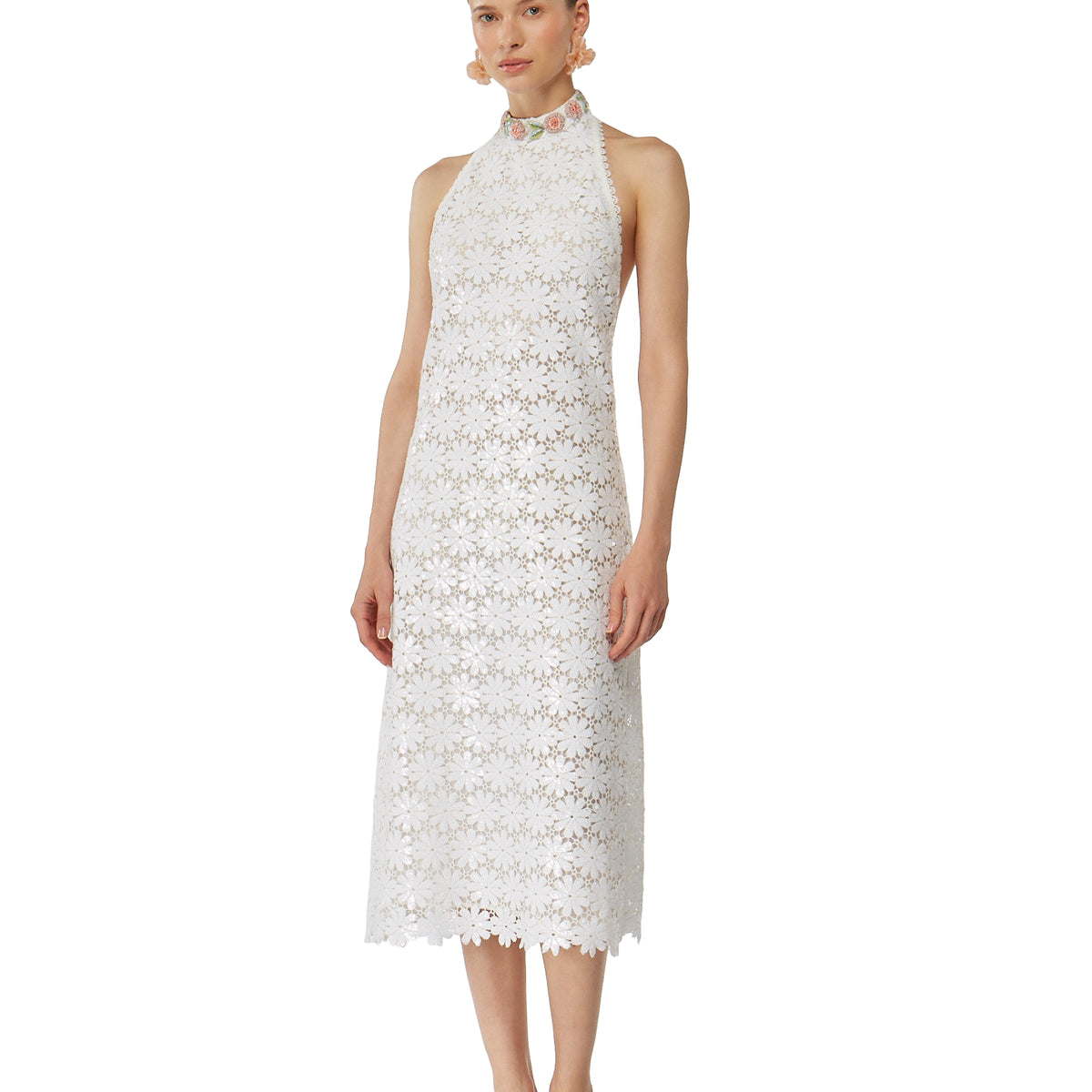 gemma tweed maxi dress GEMMA MAXI DRESS White XS