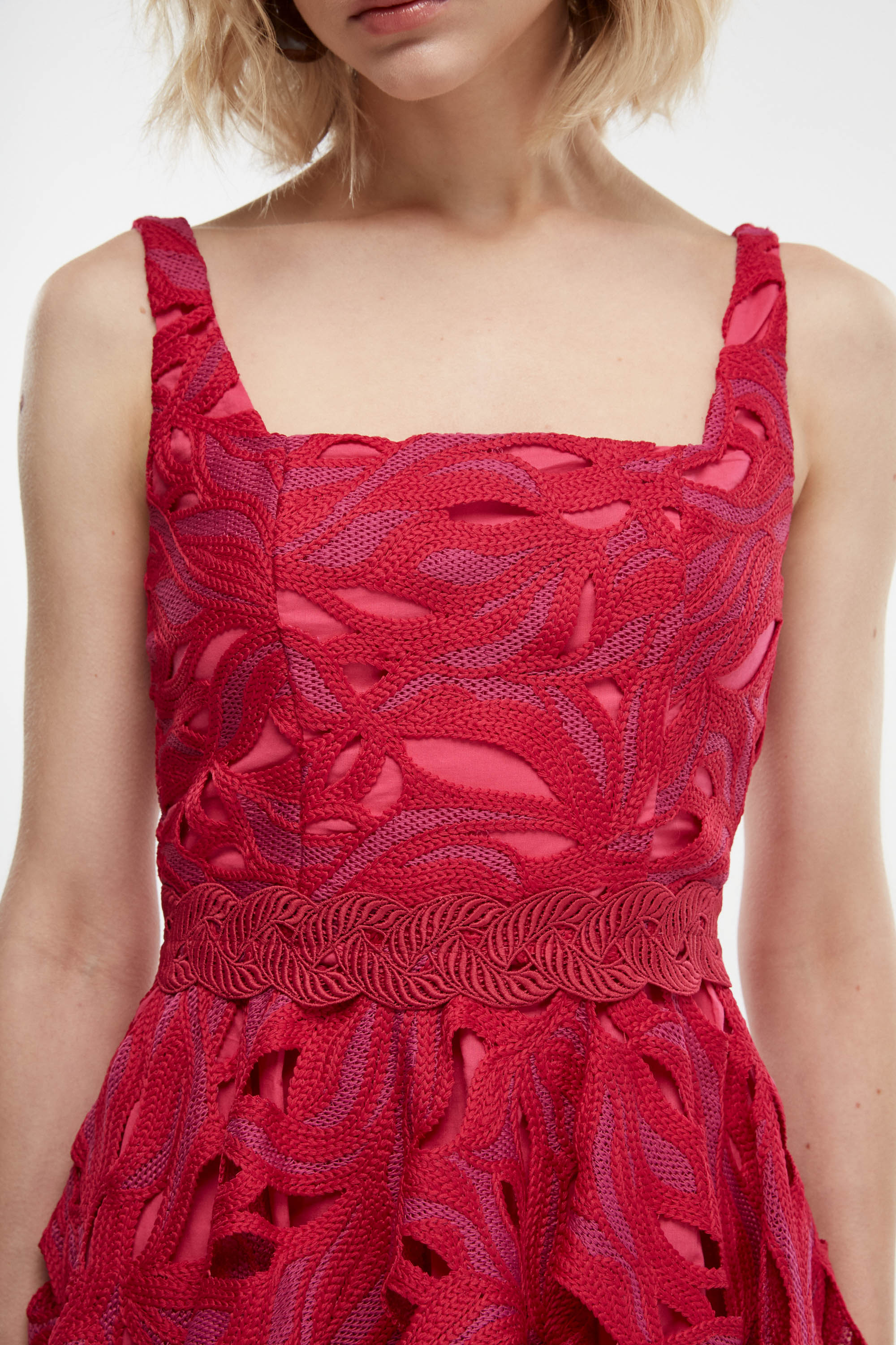 OCASO MINI DRESS BURGUNDY