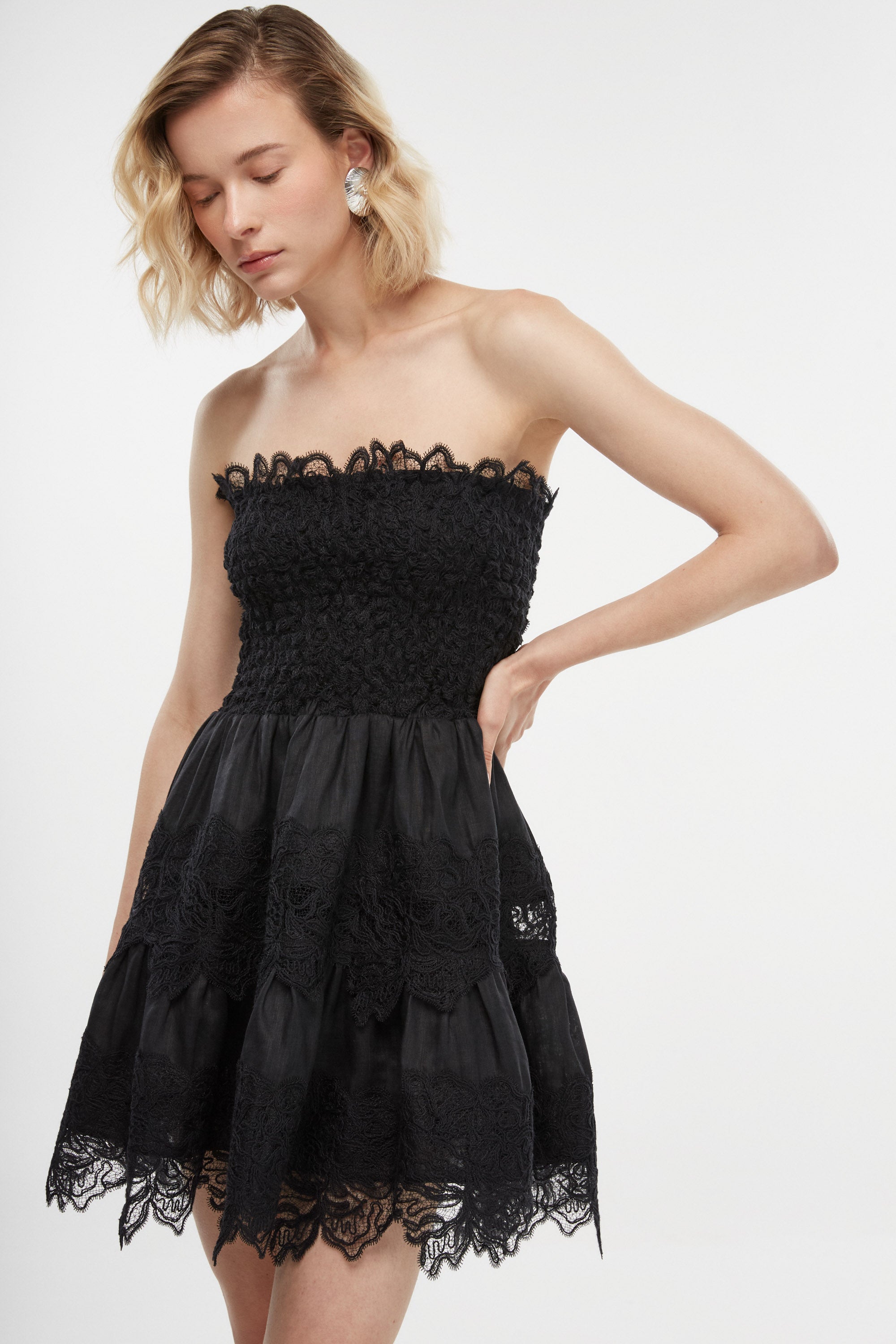 bareena mini dress black BRISA MINI DRESS Black XS