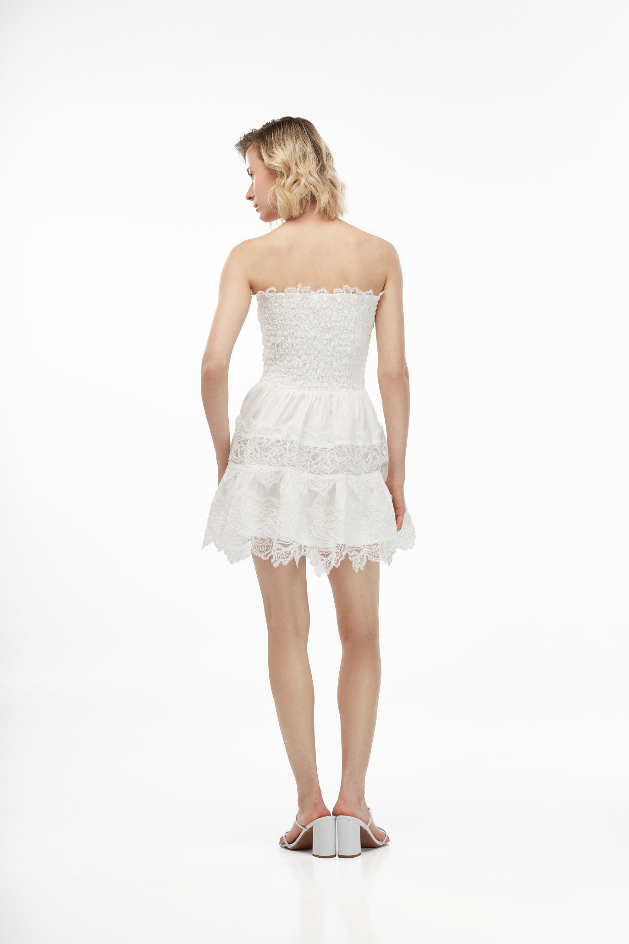 mini women's prom dresses Sparkly Sequined Strapless Feathered Mini Cocktail Prom Dress