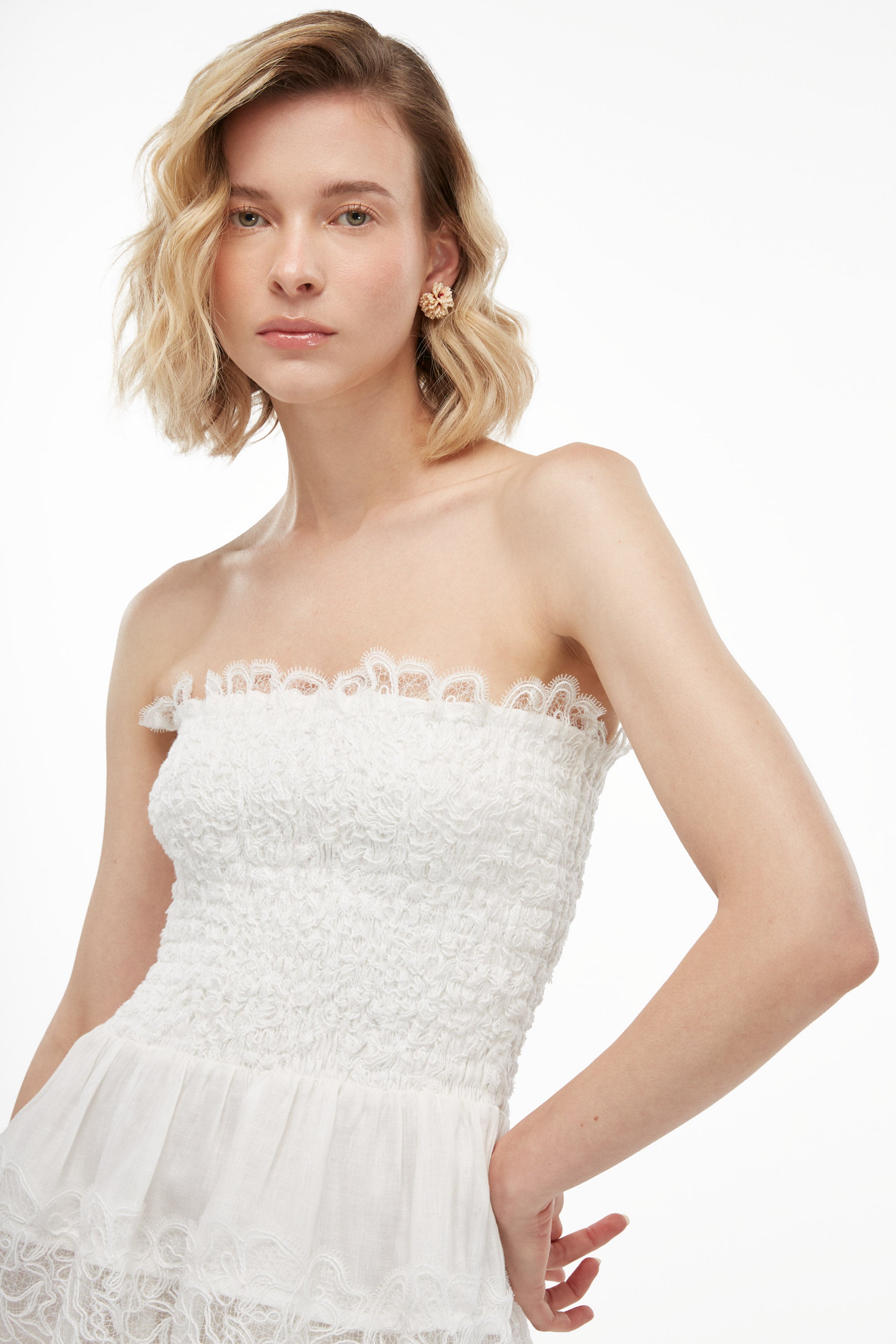 mariza mini dress white Brisa MINI Dress White L