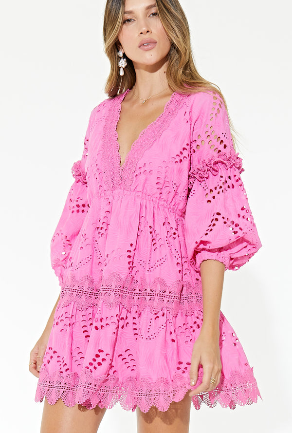 CONNIE DRESS MAGENTA