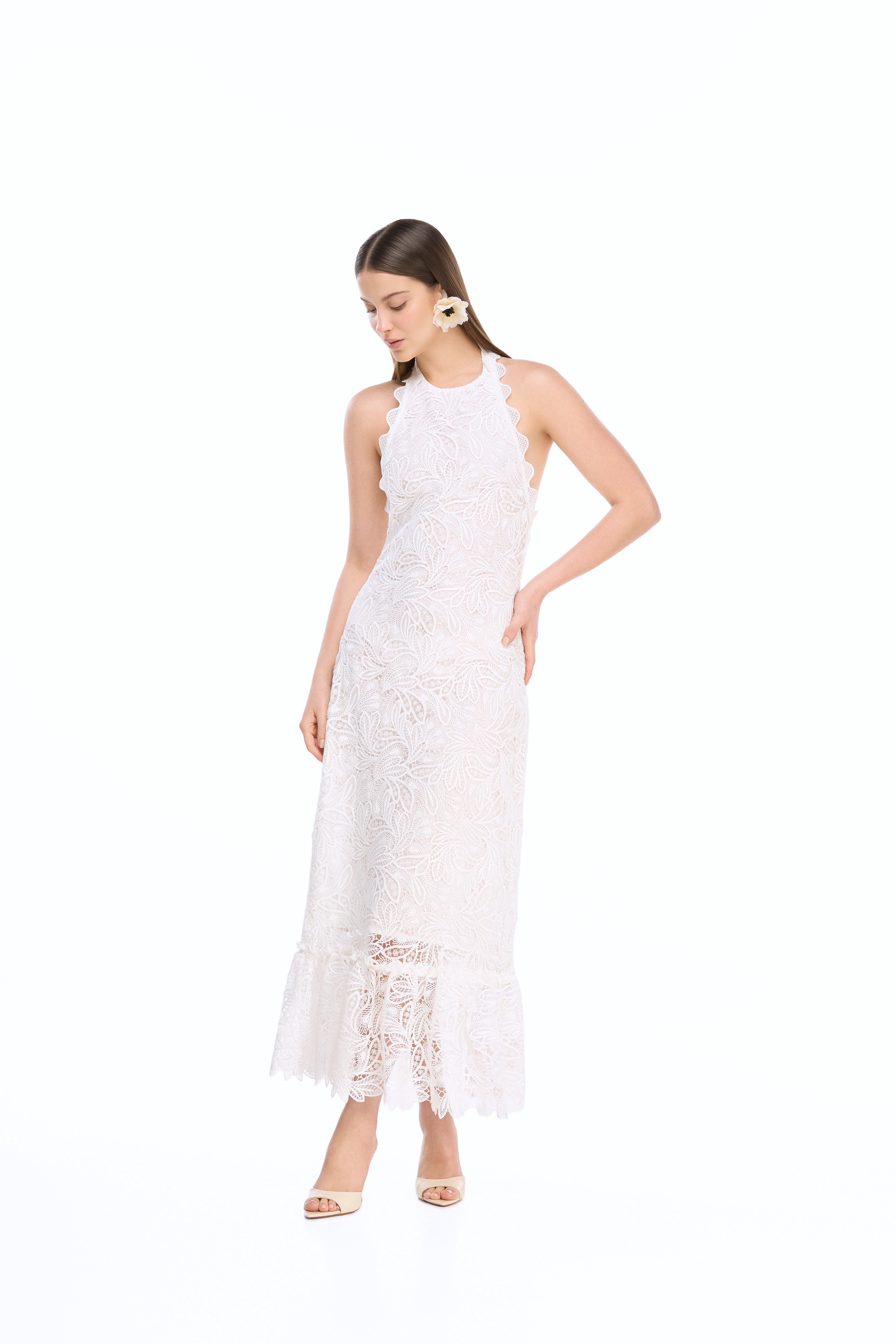 DOVIMA MAXI DRESS WHITE