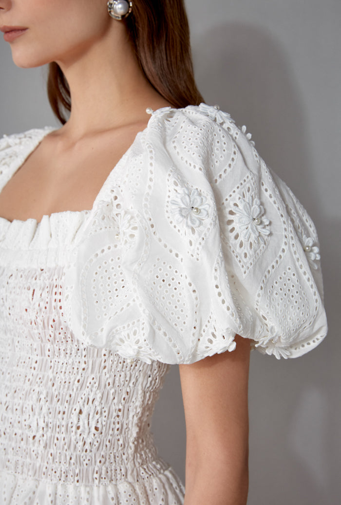 ELEONORA MINI DRESS WHITE