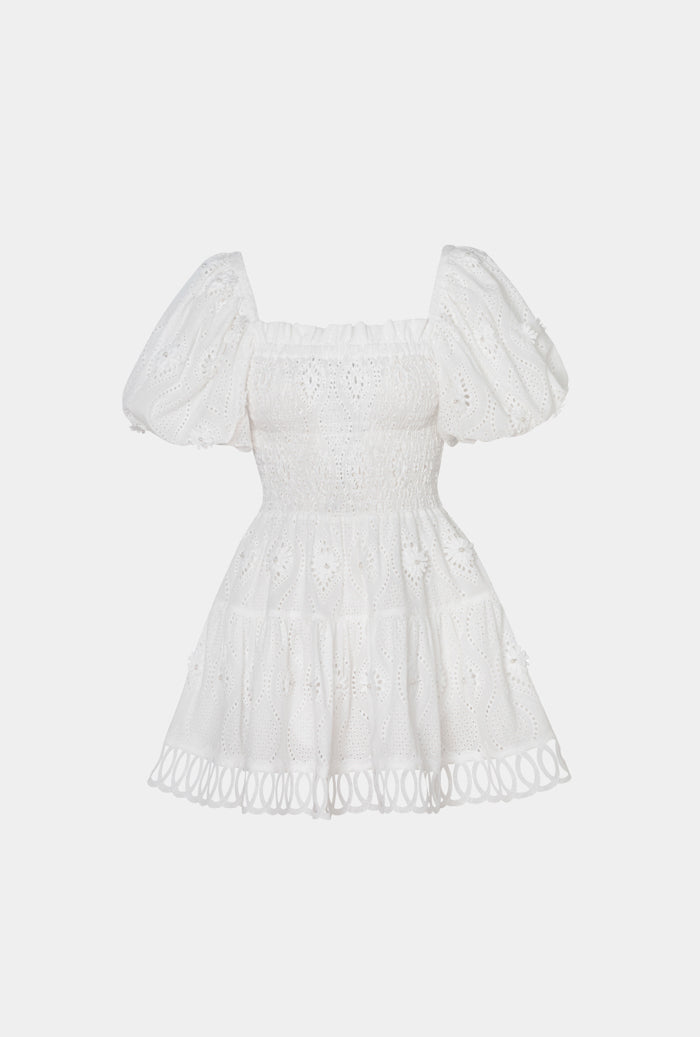 ELEONORA MINI DRESS WHITE