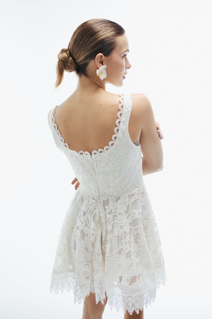HAVANA MINI DRESS WHITE HAVANA MINI DRESS WHITE