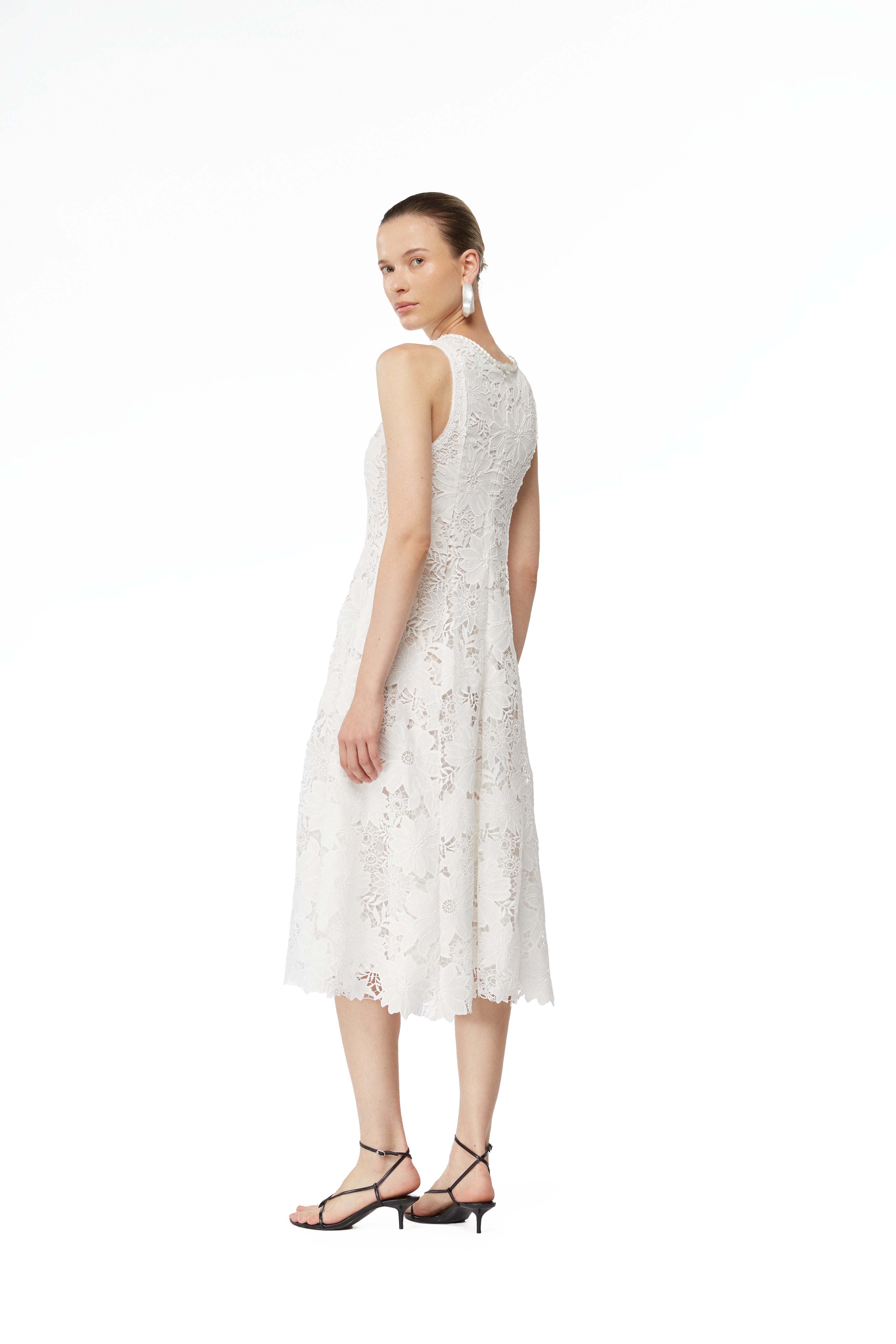 FARAH MIDI DRESS WHITE