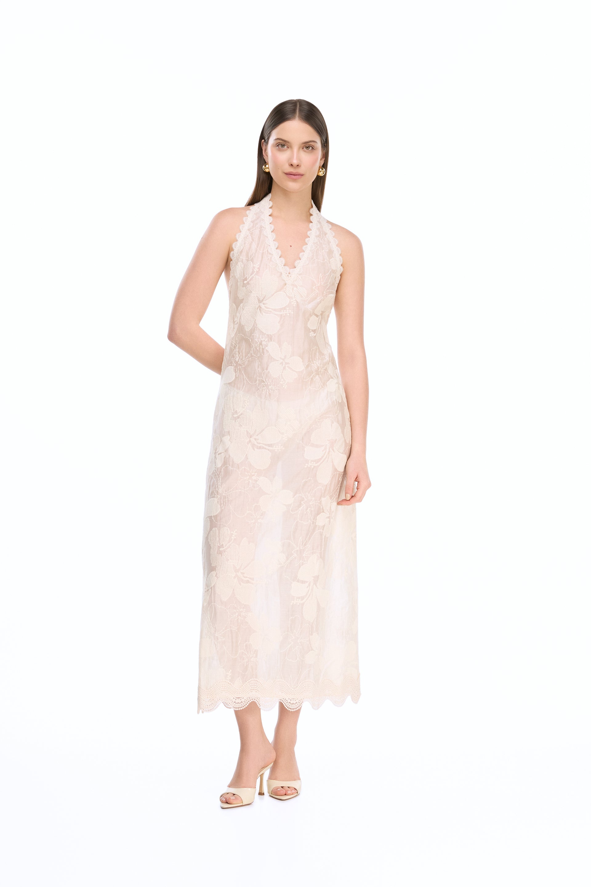 indira maxi dress INDIRA MAXI DRESS CREAM S