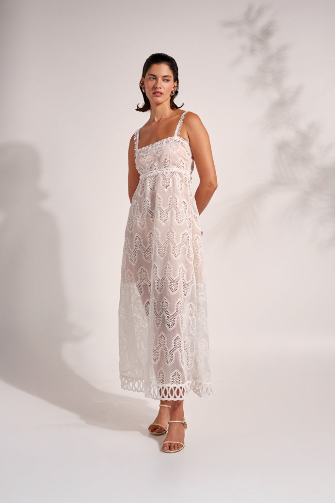 WAIMARI RESORTWEAR DRESSES- BEACHWEAR DRESSES - EMBROIDERED