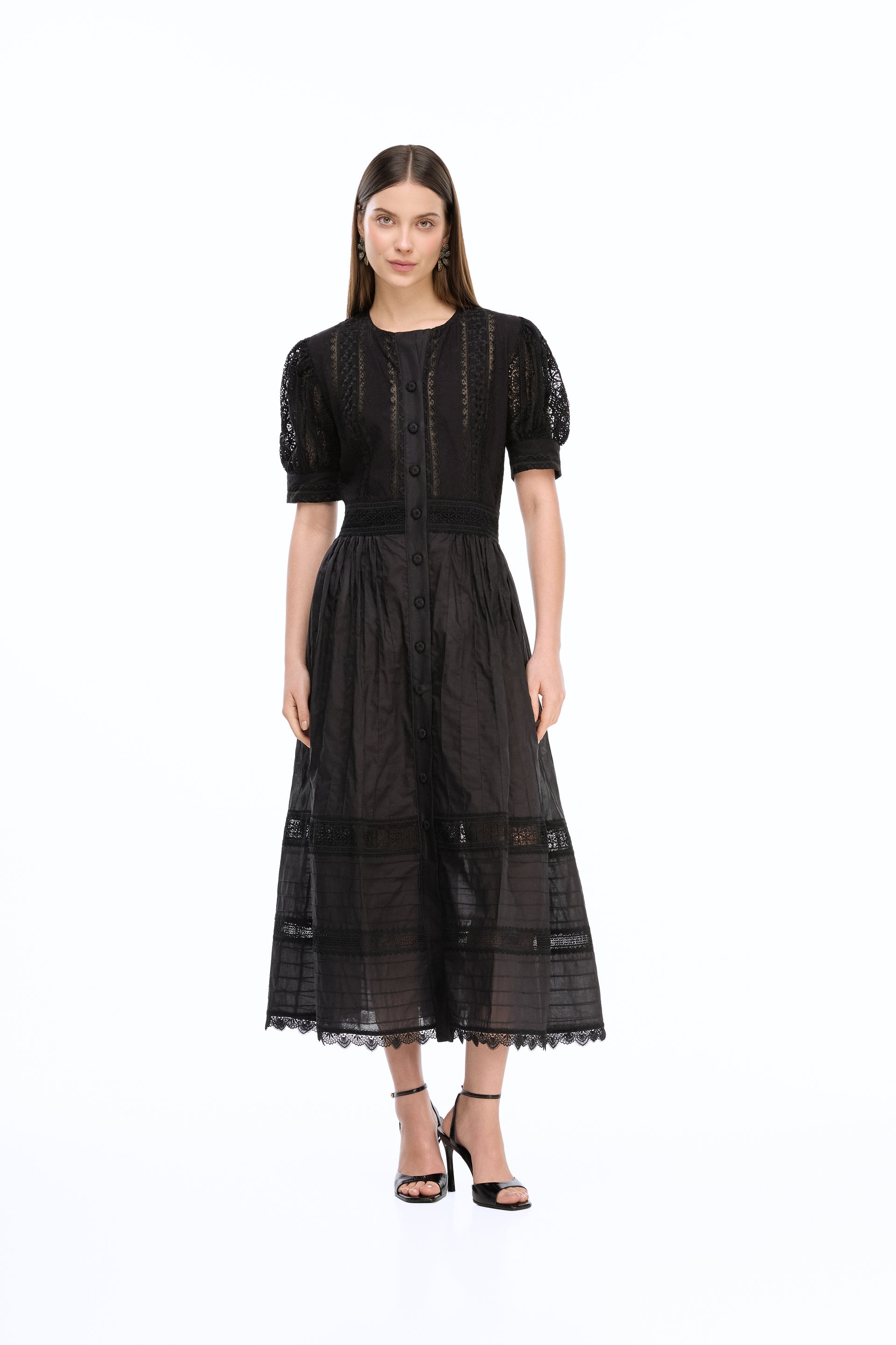 JULIETTE MAXI DRESS Black S / Black JULIETTE MAXI DRESS Black S / Black